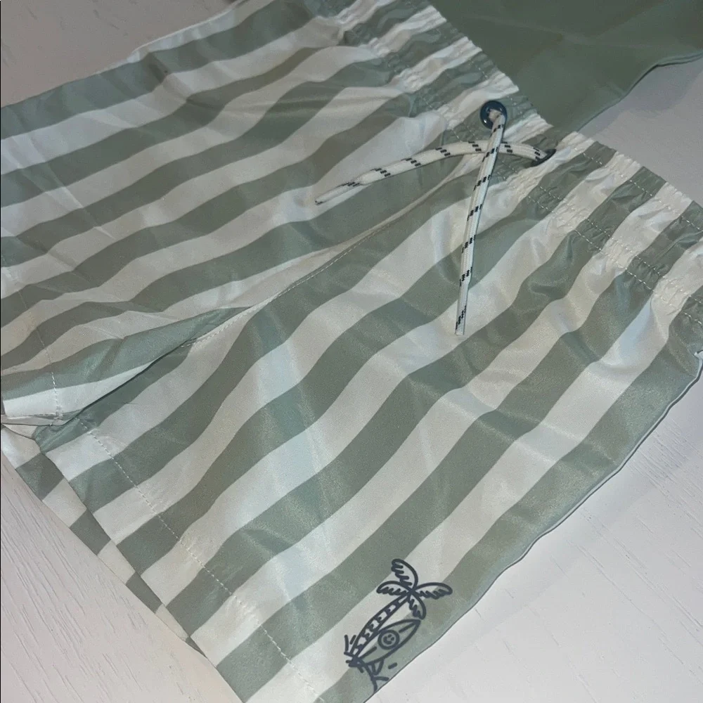 Caribbean Joe Sage Green Kids Swim Rashguard Set 2T 3T 4T 5T